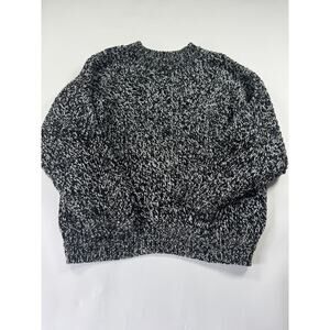 Topshop Black and White Crew Neck Sweater